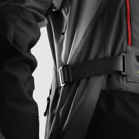 KURTKA MOTOCYKLOWA TEKSTYLNA REBELHORN HARDY 3.0 DARK GREY BLACK FLUO YELLOW