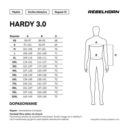 KURTKA MOTOCYKLOWA TEKSTYLNA REBELHORN HARDY 3.0 DARK GREY BLACK FLUO YELLOW