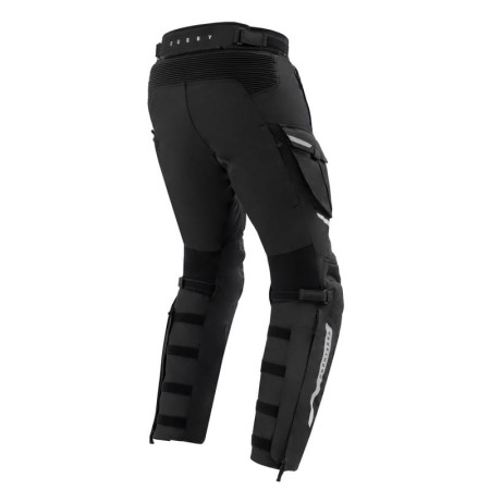 SPODNIE MOTOCYKLOWE TEKSTYLNE REBELHORN CUBBY 5 BLACK (KRÓTKA NOGAWKA) S-M