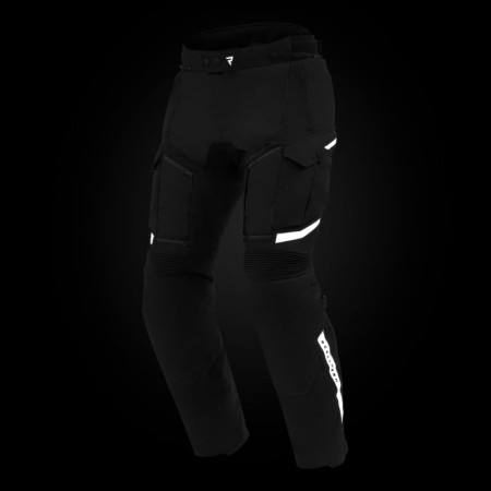 SPODNIE MOTOCYKLOWE TEKSTYLNE REBELHORN CUBBY 5 BLACK (KRÓTKA NOGAWKA) S-M