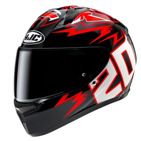 KASK MOTOCYKLOWY HJC C10 DIABLO MASK BLACK RED