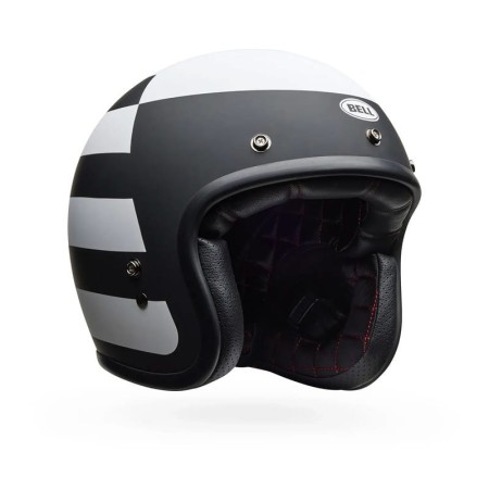 KASK MOTOCYKLOWY BELL CUSTOM 500 PARLOR MATTE BLACK WHITE