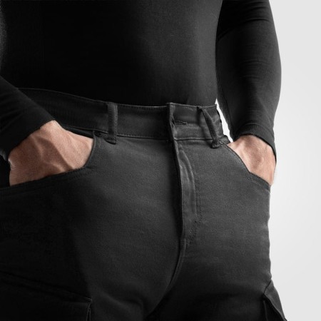 JEANSY MOTOCYKLOWE REBELHORN FASTER BLACK 28/32