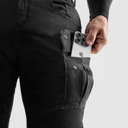JEANSY MOTOCYKLOWE REBELHORN FASTER BLACK 28/32