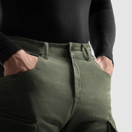 JEANSY MOTOCYKLOWE REBELHORN FASTER OLIVE GREEN 28/32