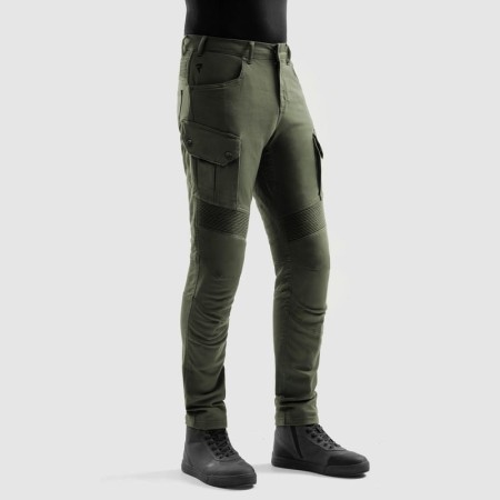 JEANSY MOTOCYKLOWE REBELHORN FASTER OLIVE GREEN 28/32