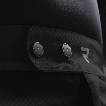 SPODNIE MOTOCYKLOWE TEKSTYLNE REBELHORN CUBBY 5 BLACK (DŁUGA NOGAWKA) L-S