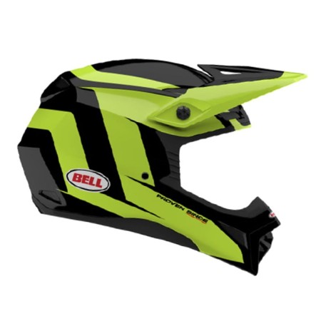 KASK MOTOCYKLOWY BELL MX-10 MIPS TALON YELLOW BLACK