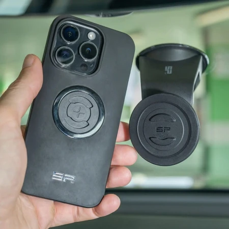 UCHWYT SAMOCHODOWY NA TELEFON NA SZYBĘ SP CONNECT SUCTION MOUNT SPC + MAG NA PRZYSAWKĘ BLACK