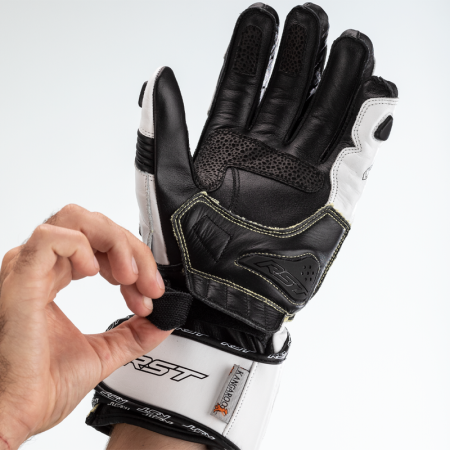 RĘKAWICE SKÓRZANE RST TRACTECH EVO 4 WHITE/WHITE/BLACK XS (2666)