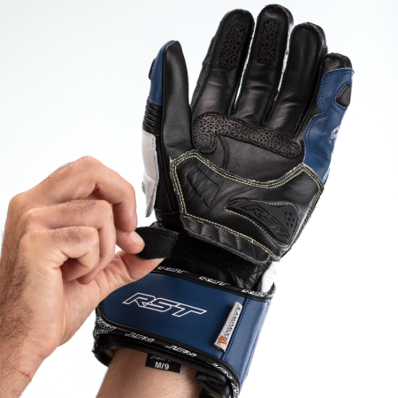 RĘKAWICE MOTOCYKLOWE RST TRACTECH EVO 4 BLUE WHITE BLACK