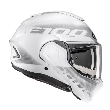 KASK MOTOCYKLOWY HJC F100 HETAL WHITE