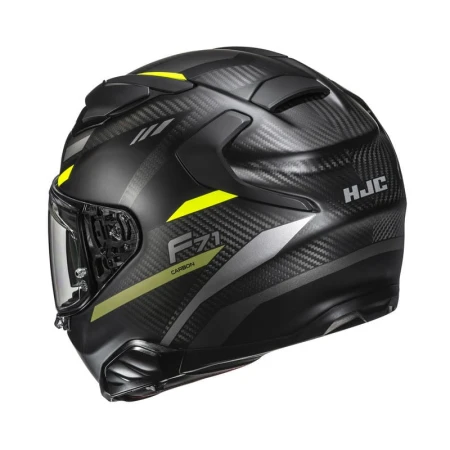 KASK MOTOCYKLOWY HJC F71 CARBON ESIRA BLACK YELLOW