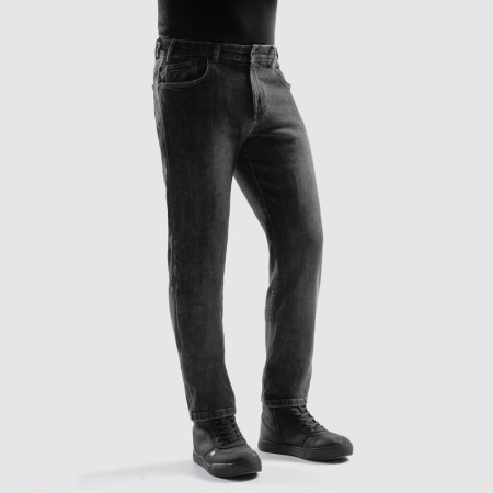 JEANSY MOTOCYKLOWE REBELHORN CLASSIC WASHED BLACK MONOLAYER 28/32