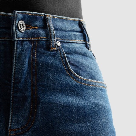 JEANSY MOTOCYKLOWE REBELHORN CLASSIC WASHED BLUE MONOLAYER 28/32