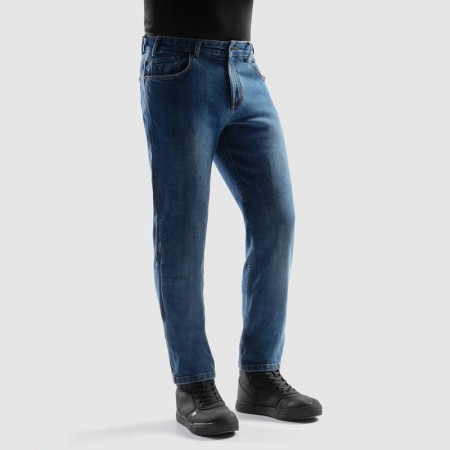 JEANSY MOTOCYKLOWE REBELHORN CLASSIC WASHED BLUE MONOLAYER 28/32