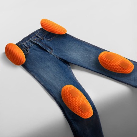 JEANSY MOTOCYKLOWE DAMSKIE REBELHORN CLASSIC WASHED BLUE MONOLAYER 24/28