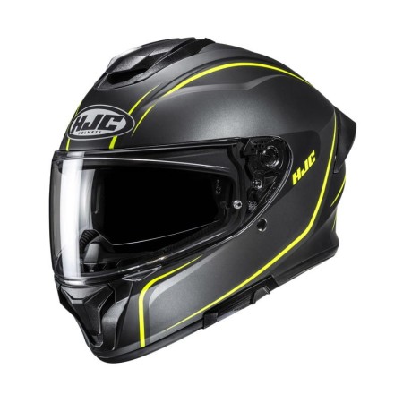 KASK MOTOCYKLOWY HJC C71 QUEZ BLACK YELLOW
