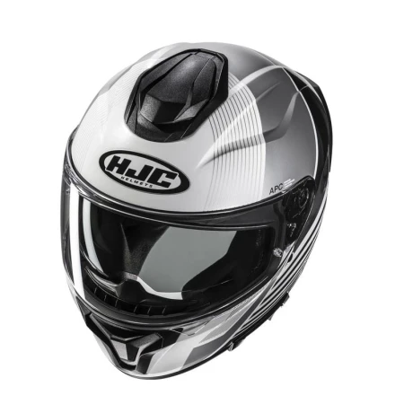 KASK MOTOCYKLOWY HJC C71 MORIX WHITE BLACK