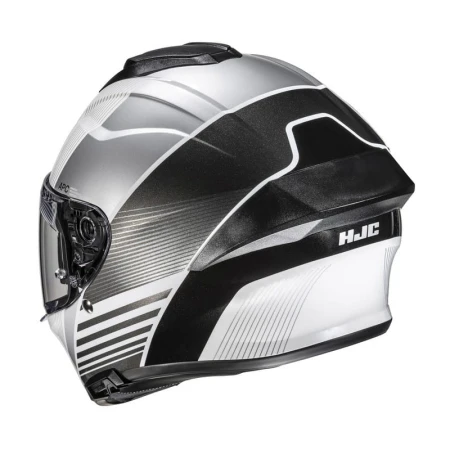 KASK MOTOCYKLOWY HJC C71 MORIX WHITE BLACK
