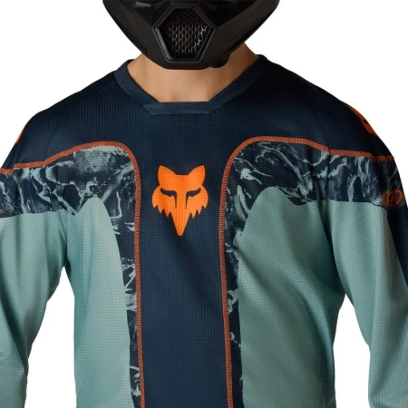BLUZA MOTOCYKLOWA FOX 180 IMAGE PRINT ARCTIC BLUE