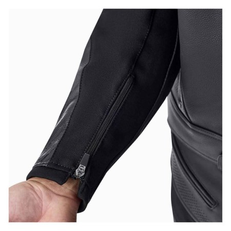 KURTKA MOTOCYKLOWA SKÓRZANA RST TRACTECH EVO D3O BLACK WHITE