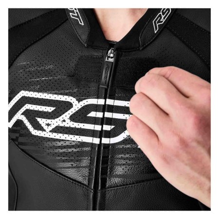 KURTKA MOTOCYKLOWA SKÓRZANA RST TRACTECH EVO D3O BLACK WHITE