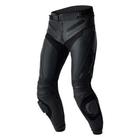 SPODNIE MOTOCYKLOWE SKÓRZANE RST TRACTECH EVO D3O BLACK BLACK