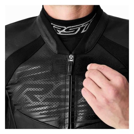 KURTKA MOTOCYKLOWA SKÓRZANA RST TRACTECH EVO D3O BLACK BLACK BLACK