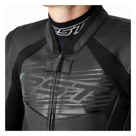 KURTKA MOTOCYKLOWA SKÓRZANA RST TRACTECH EVO D3O BLACK BLACK BLACK