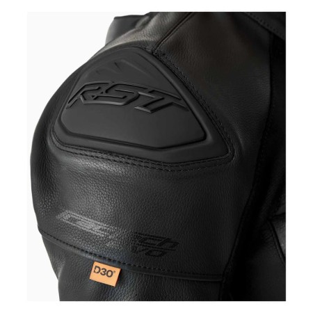 KURTKA MOTOCYKLOWA SKÓRZANA RST TRACTECH EVO D3O BLACK BLACK BLACK