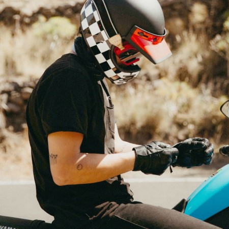 RĘKAWICE SKÓRZANE BROGER CALIFORNIA LADY BLACK DXS