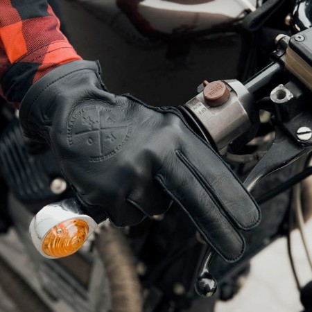 RĘKAWICE SKÓRZANE BROGER ALASKA LADY BLACK DL