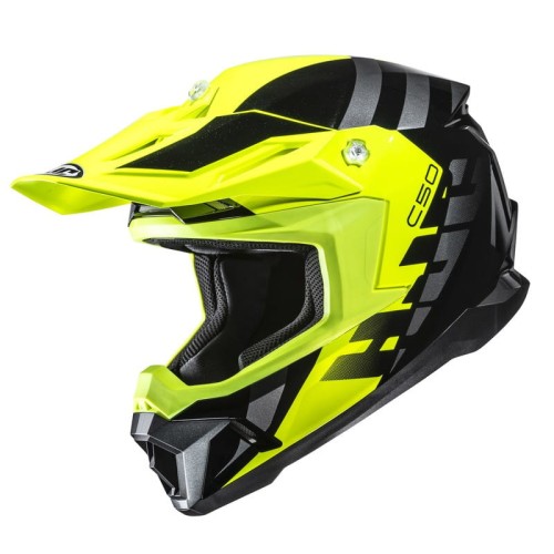 Przejdź do produktu KASK MOTOCYKLOWY HJC C50 MIRAGE YELLOW BLACK