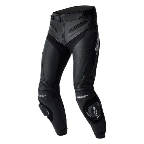 SPODNIE MOTOCYKLOWE SKÓRZANE RST TRACTECH EVO D3O BLACK WHITE
