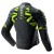 KURTKA MOTOCYKLOWA SKÓRZANA REBELHORN VANDAL 2 BLACK GREY FLUO YELLOW 46