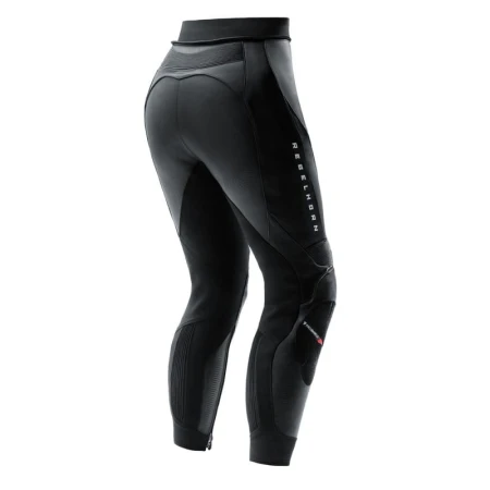 SPODNIE MOTOCYKLOWE SKÓRZANE DAMSKIE REBELHORN DIVA BLACK RED W36