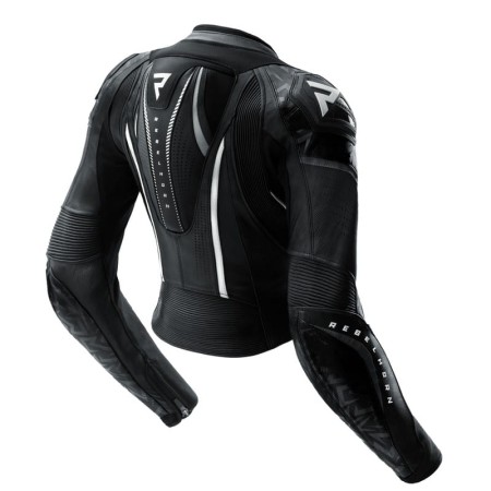 KURTKA MOTOCYKLOWA SKÓRZANA DAMSKA REBELHORN DIVA RS BLACK WHITE W32
