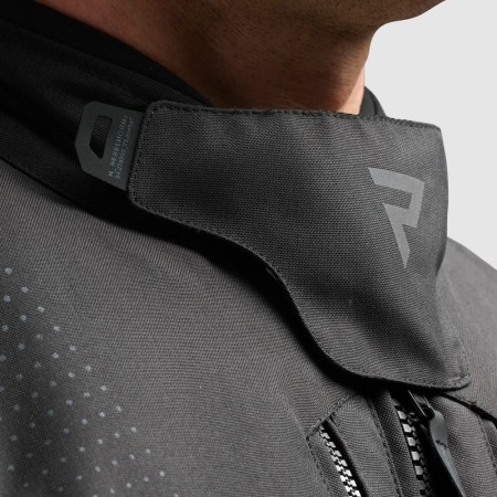 KURTKA MOTOCYKLOWA TEKSTYLNA REBELHORN HIKER 4 BLACK DARK GREY RED