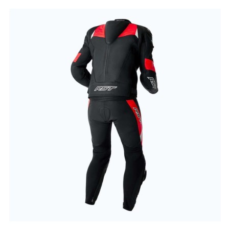 KURTKA MOTOCYKLOWA SKÓRZANA RST TRACTECH EVO D3O BLACK FLUO RED