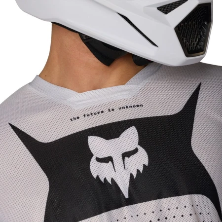 BLUZA MOTOCYKLOWA FOX 180 AIR TAPER BLACK WHITE