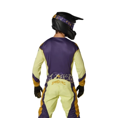 BLUZA MOTOCYKLOWA FOX 180 IMAGE PRINT PURPLE YELLOW
