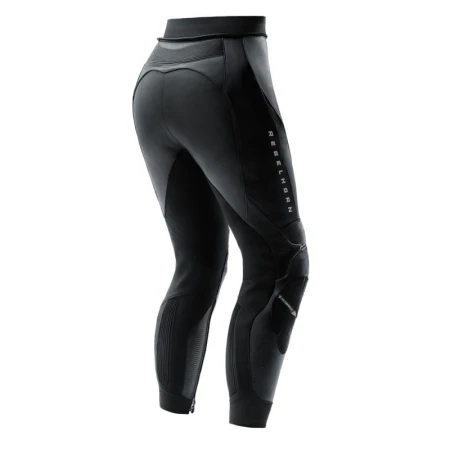 SPODNIE MOTOCYKLOWE SKÓRZANE DAMSKIE REBELHORN DIVA BLACK W32