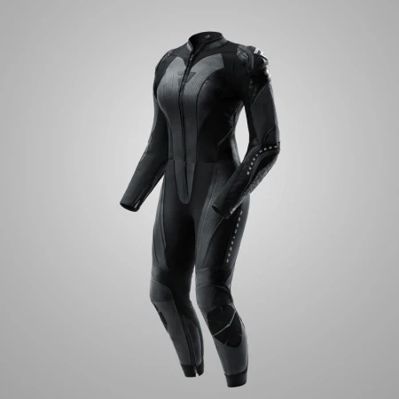SPODNIE MOTOCYKLOWE SKÓRZANE DAMSKIE REBELHORN DIVA BLACK W32