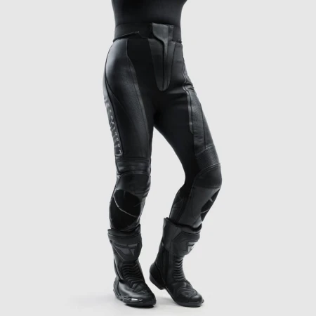 SPODNIE MOTOCYKLOWE SKÓRZANE DAMSKIE REBELHORN DIVA BLACK W32