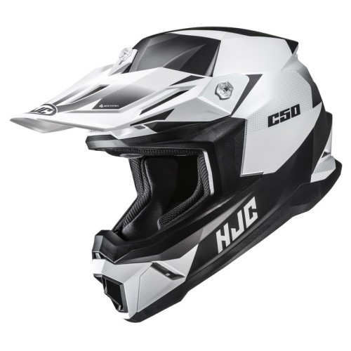 Przejdź do produktu KASK MOTOCYKLOWY HJC C50 SLIDE WHITE BLACK