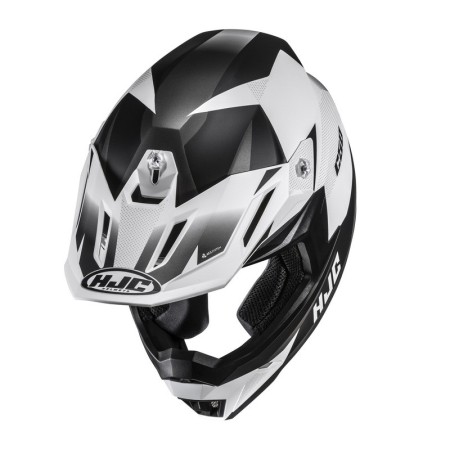 KASK MOTOCYKLOWY HJC C50 SLIDE WHITE BLACK
