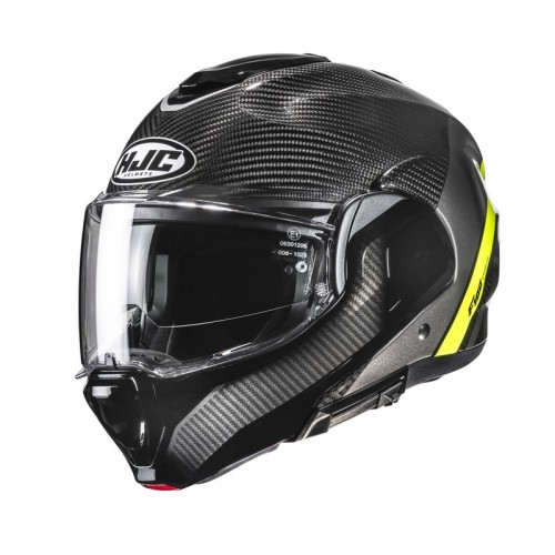 Przejdź do produktu KASK MOTOCYKLOWY HJC F100 CARBON STAN BLACK YELLOW