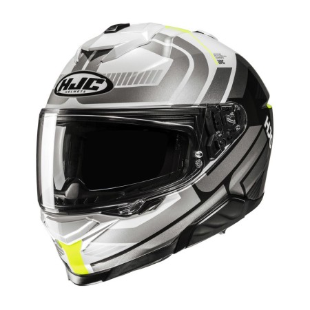 KASK MOTOCYKLOWY HJC I71 VIZ GREY BLACK YELLOW