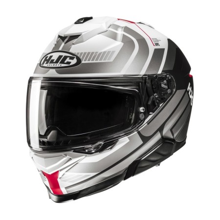 KASK MOTOCYKLOWY HJC I71 VIZ GREY BLACK RED